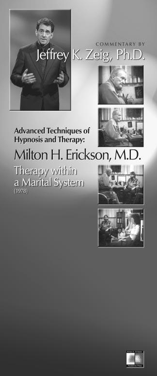 D V D R E V I E W Therapist Sculpting: Experiential Methods in Ericksonian Co-therapy for a Case of Trauma The Milton H. Erickson Foundation Newsletter VOL. 25, NO.