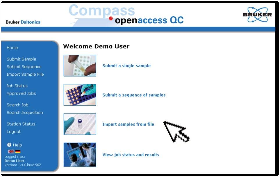 OpenAccess Walk-up solutions for a multi-user environment The Compass OpenAccess OA/QC software allows users with little to no training to generate valuable LC-MS/ MS data on the fly.