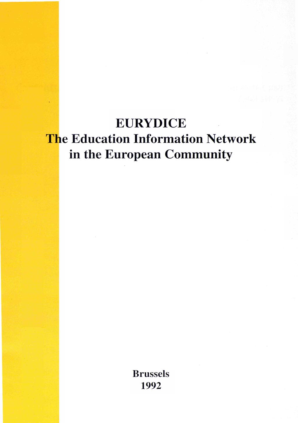EURYDICE The Education Information