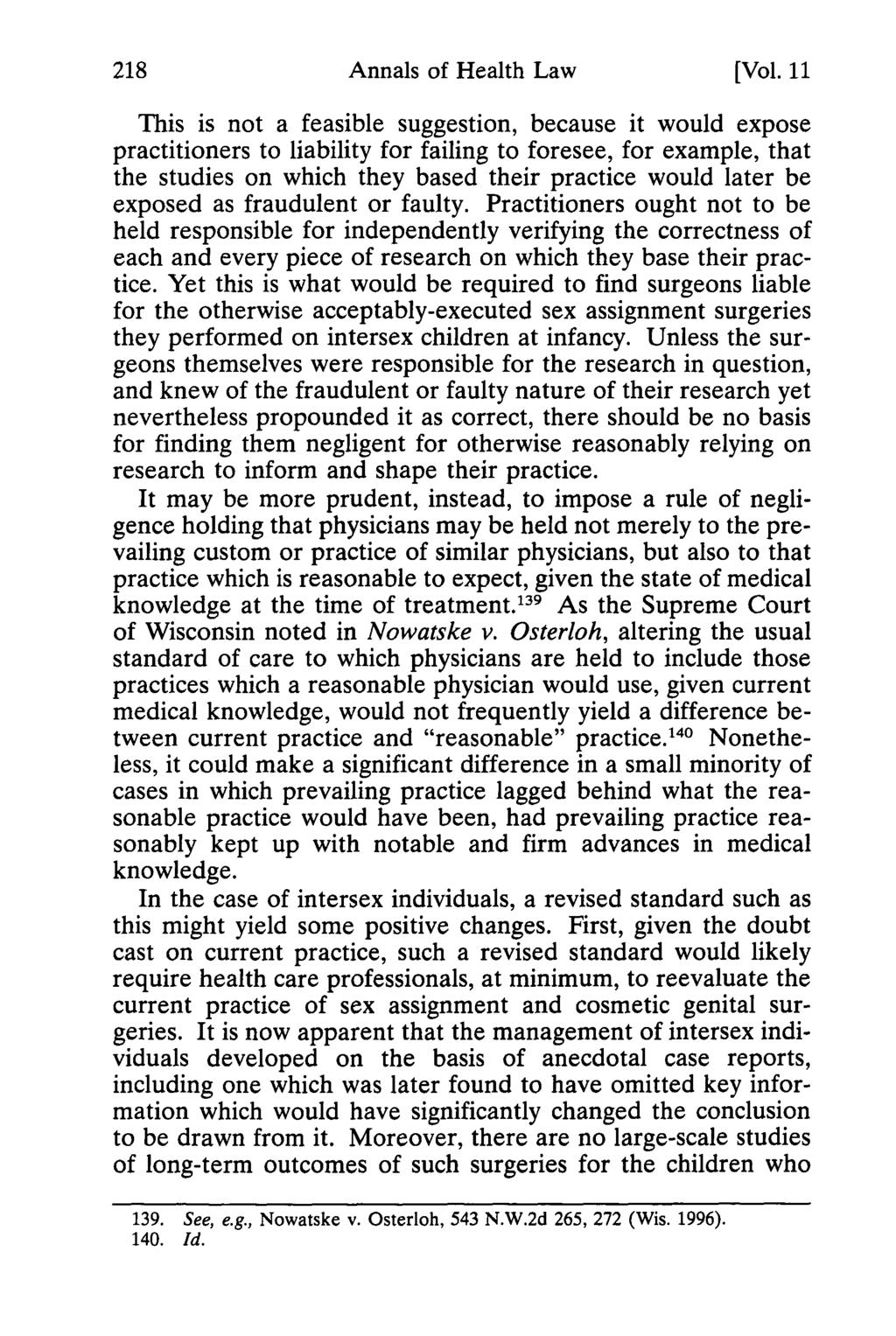 Annals of Health Law, Vol. 11 [2002], Iss. 1, Art. 11 218 Annals of Health Law [Vol.