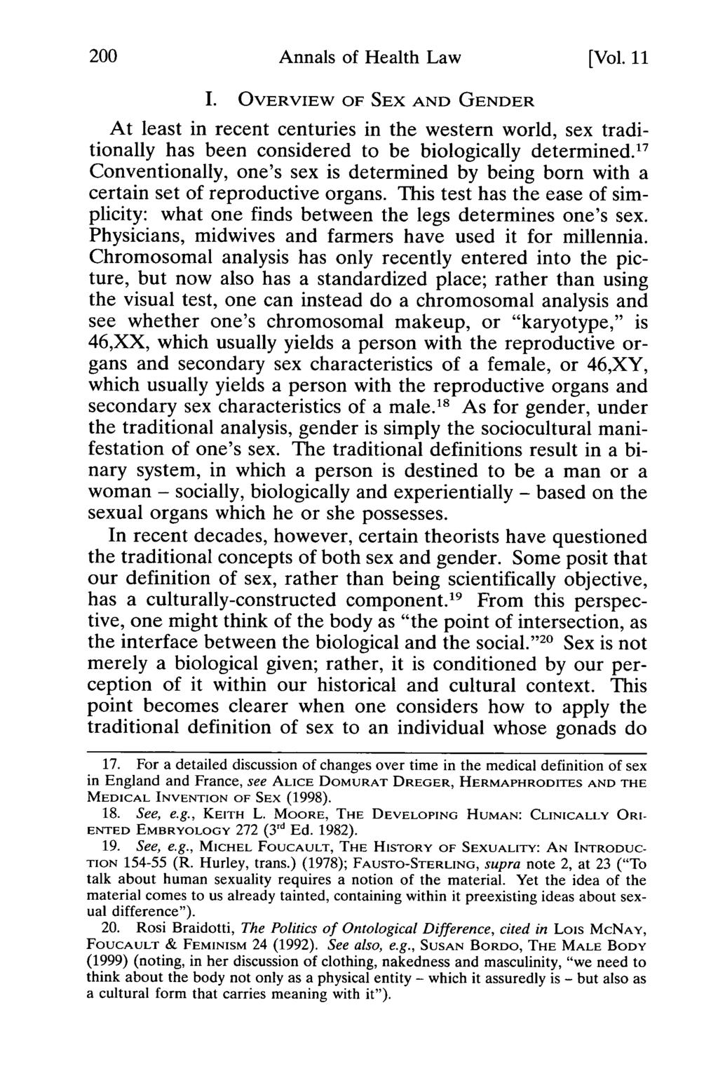 200 Annals of Health Law, Vol. 11 [2002], Iss. 1, Art. 11 Annals of Health Law [Vol. 11 I.