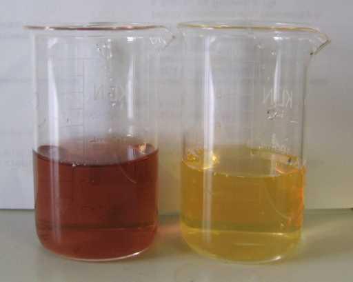 The reactions of honey with iodine solution The aqueous
