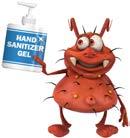 Hand Sanitizers: can be used when washing with soap and water isn t possible. work by killing germs but do not remove them. should contain at least 60% alcohol as the active ingredient.