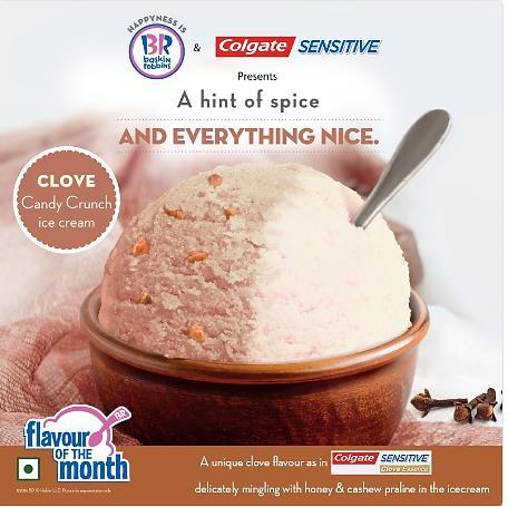 created Clove flavored ice cream with