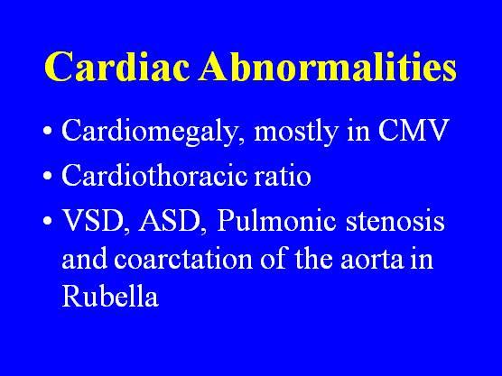 Cardiac Abnormalities Cardiomegaly,