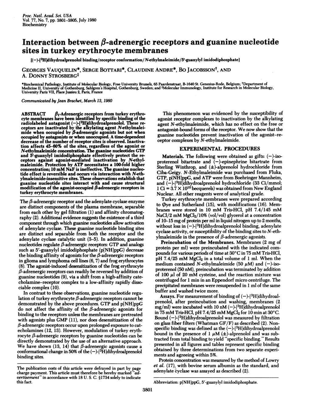 Proc. Nati. Acad. Sci. USA Vol. 77, No. 7, pp.