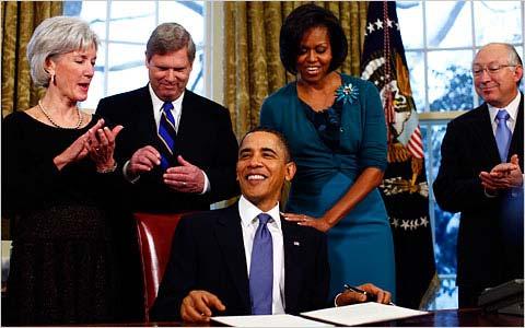 February 9, 2010, 1:33 pm Michelle Obama Leads Campaign Against Obesity By SHERYL GAY STOLBERG Luke Sharrett/The New York Times President Obama signed a memorandum on childhood obesity