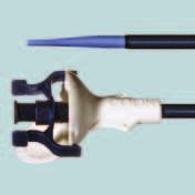 The larger lumen provides protected introduction of endoscopes. The secondary lumen allows protected introduction of instruments 3 or smaller, such as laser fibers, stone baskets or working wires.
