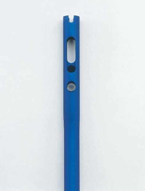 Implant Specifications Titanium Solid Humeral Nail (blue) Universal design for the left or right humerus Material: Titanium-6% aluminum-7% niobium alloy Diameters: 7.5 mm and 9.5 mm (8.