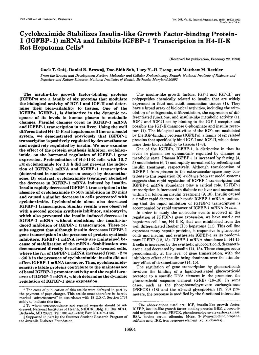 THE JOURNAL OF BOLOGCAL CHEMSTRY Vol. 68, No., ssue of Au