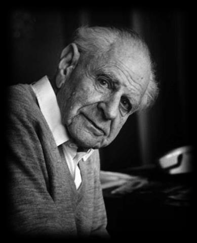 Joonis 37: Karl Popper (1902-1994), teadusfilosoof Seoseid maailma tunnetamise ja keele vahel iseloomustab hästi nn semantiline 67 kolmnurk, mille moodustavad (1) tunnetatav tegelikkuse objekt (nt