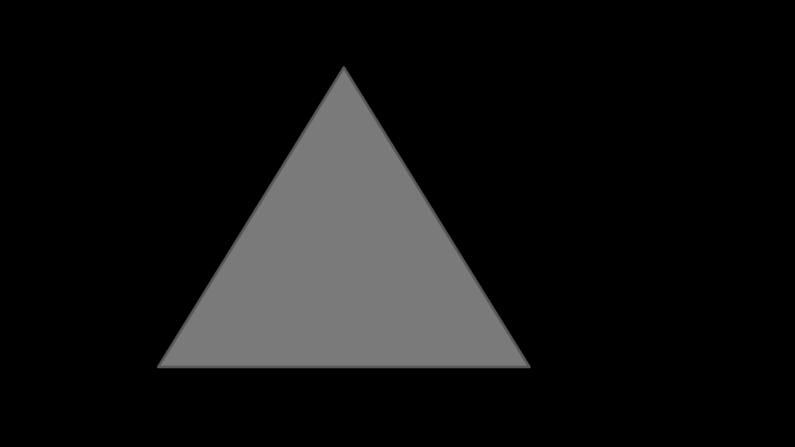 Joonis 38: Semantiline kolmnurk Semantilisest kolmnurgast kuuluvad nii mõiste kui sõna tunnetuslikku (mõtlemise) sfääri.