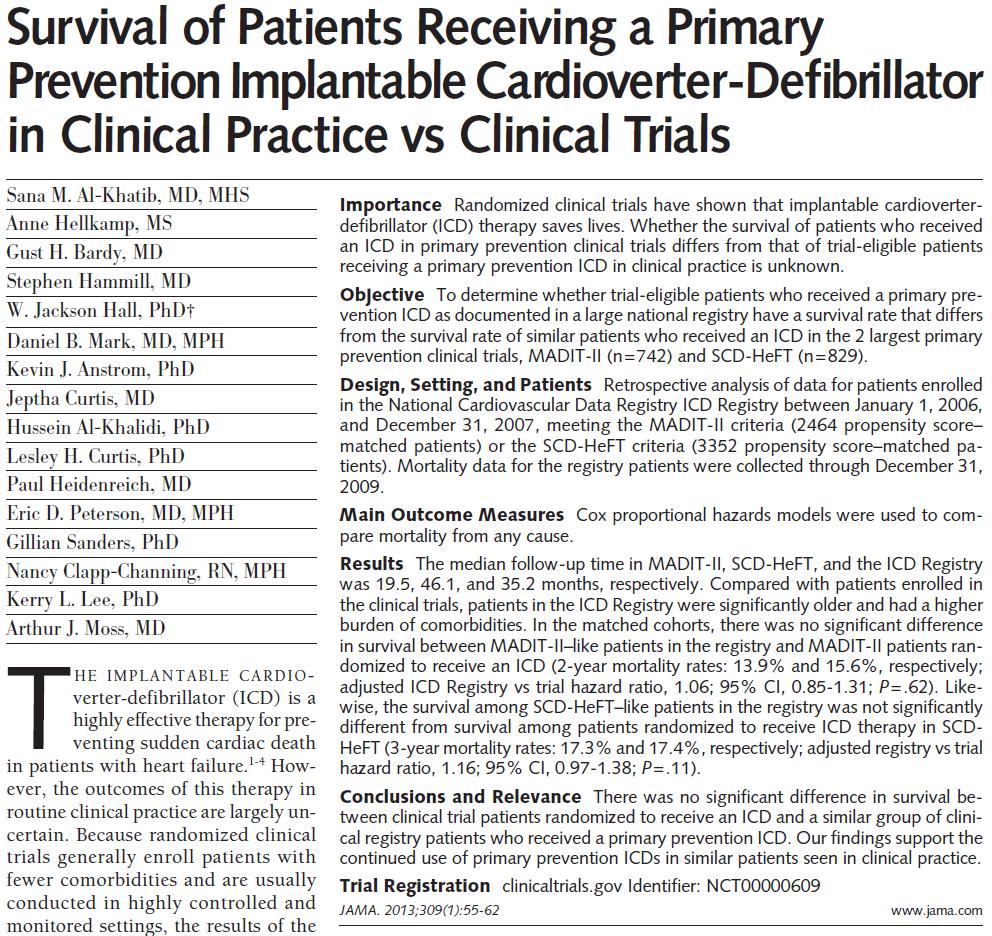 Do clinical trial benefits extend to clinical practice?
