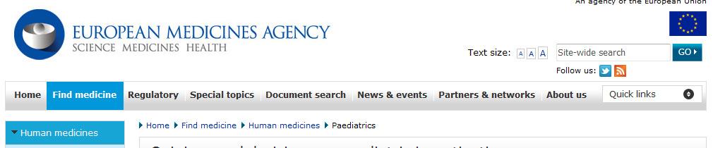 EMA decisions on Paediatric Investigation Plans Contains