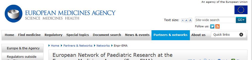 European Network of Paediatric Research at the European