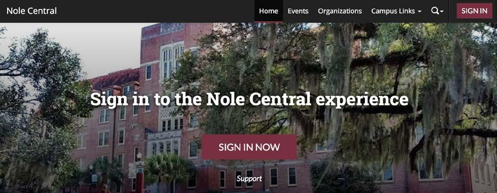 How to Login to Nole Central To login go to http://nolecentral.dsa.fsu.