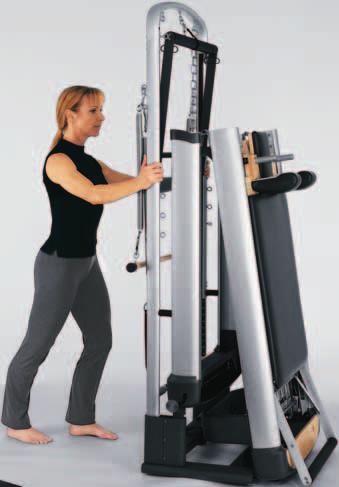 Why not just use a mat? Because only about 25% of classical Pilates exercises can be done on a mat. With the Peak PilateSystem equipment, you can offer far greater programming options to your members.