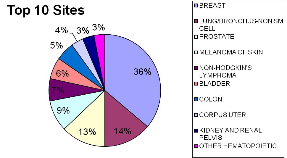 OUR ANALYTIC CASES BY DISEASE SITE 2012 The Mill-Peninsula Health Services Cancer Program serves the needs of our community