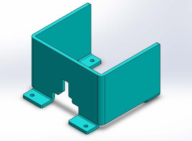 Hoovatugi on märgitud koostejoonise "TUGI3". Hoovatoe CAD mudel on toodud selel 4.2.8.