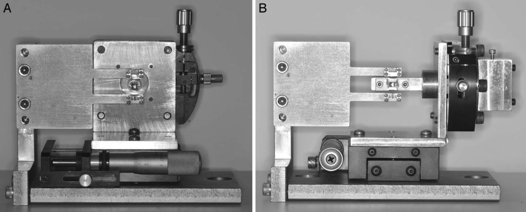 2 GIBSON, LIN, PHILLIPS, EDELMAN, KO Figure 1. The malalignment simulation apparatus. (A) Orientation for tip and vertical step. (B) Orientation for rotation and in-out.