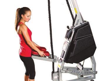 ROPE TRAINER WEIGHT ASSIST V250 The V250 Rope Trainer is a weight-assisted model that simulates actual rope