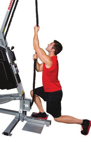 The weight-assist offsets body weight to allow those of all fitness levels to benefit from this uniquely