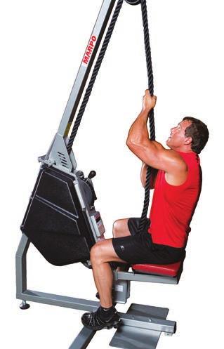 Release/Remove Seat for standing workout modes Specially designed rope is