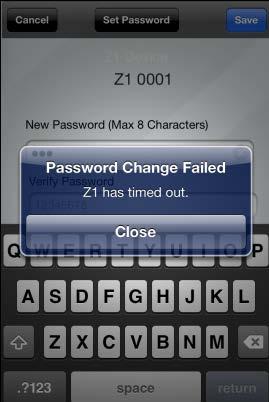 to confirm the password change.