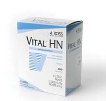 VITAL HN Critical Care Vital HN is a 1.0kcal/mL low fat semi elemental formula suitable for use as a sip or tube feed for patients with impaired GI function.