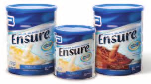 Ensure powder Ensure Powder is a nutritionally complete and balanced food for special medical purposes.