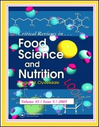 Critical Reviews in Food Science and Nutrition ISSN: