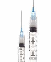 injuries. Push Pull Snap! 1mL T.B. Snap Safety Syringe: Fixed Needle 453-100018IM...Safety Syringe with fixed needle...1ml....25g x 5/8.... Orange... 100/Box 453-100034IM.