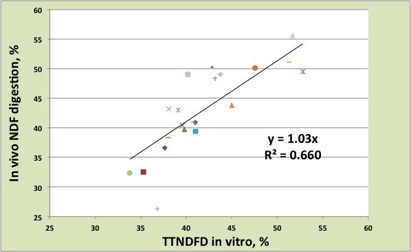 TTNDFD further Validated TTNDFD Adapted and from associated Goeser et al. model (2014) inputs are related to dairy cattle digestion measures Lopes et al. (2014) and Goeser et al.
