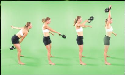 one move Dynamic explosive movement Promotes shoulder flexibility Olympic Kettlebell Lifts
