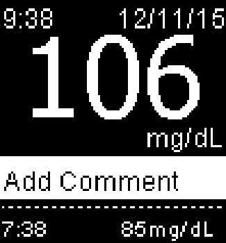 Meter Settings Last Result Last Result Select whether the previous blood glucose result appears with the current