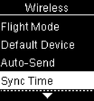 6 Wireless Communication and Meter Pairing Sync Time Sync Time Select whether to synchronise the time and date to the default paired device. 1 2 Turn the meter on by briefly pressing.