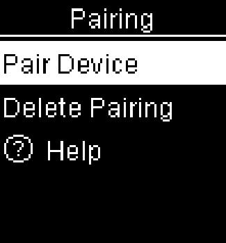 6 4 Wireless Communication and Meter Pairing Pairing Additional Devices Press or to highlight Pair If there are already 5 paired Device. Press. If there are less than 5 paired devices: devices: Maximum paired devices appears.