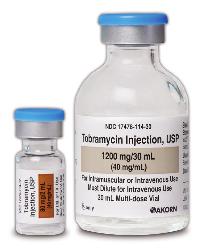 ANTIBIOTIC Tobramycin Injection, USP WARNINGS Patients treated with tobramycin injection and other aminoglycosides should be under close clinical observation, because these drugs have an inherent