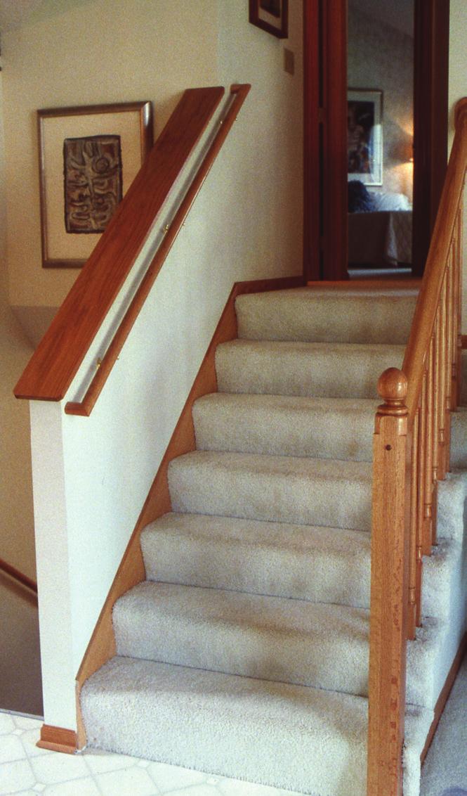Ph STAIRS AND STEPS: Look at the stairs you use both inside and outside your home. Q: Has the stairway light bulb burned out? Have a friend or family member change the light bulb.