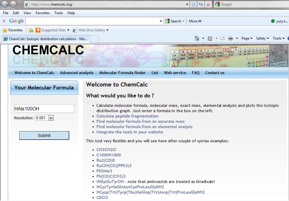 Data Analysis: use Chemcalc! www.chemcalc.