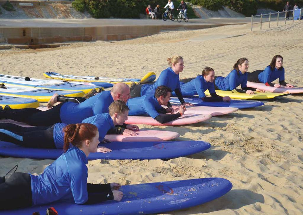 I d always wanted to give surfing a go so it was a great opportunity to try it through SportBU. The training was relaxed, informative and really good fun!