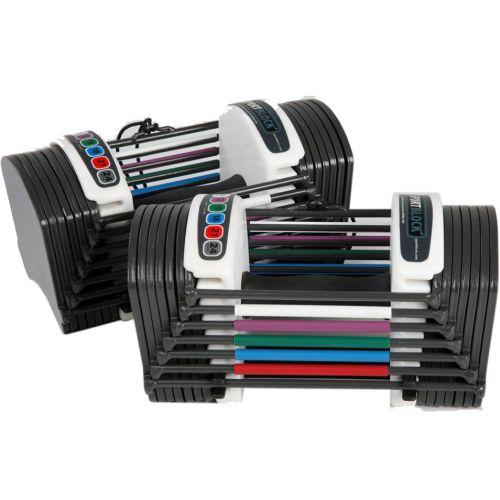 Replacing 16 pairs or dumbbells or 825 pounds of free weights in the space of one pair, the PowerBlock Elite 50 is ideal for maximizing space and uses a selector pin to easily change the product s