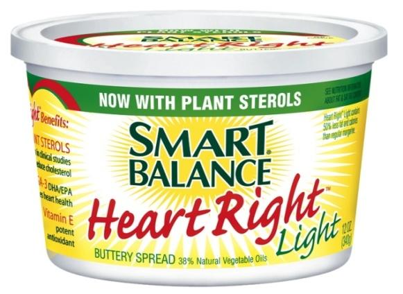 Smart Balance HeartRight Spreads The first spread to incorporate heart-healthy long-chain Omega-3 fatty acids with cholesterol reducing phytosterols Patented