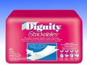 Dignity Stackables, economy pack Disposable Pads for Men Item: 30053- $89.32 Thin barrier-free, disposable pad that is lightweight and will not leak under pressure.