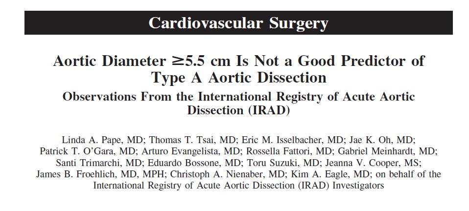 While in the real world Nearly 50% of aortic