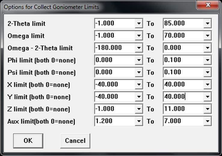 7) Check to make sure that the correct software drive limits are configured.