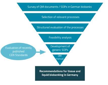 Workflow Large, representative German biobanks were invited to participate and provided SOPs fill out a