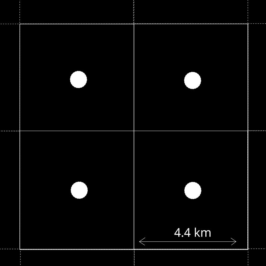 38 POGLAVJE 3. PODATKI Slika 3.11: Štiri modelske točke na ravnini. se zjutraj pri vzhodu, ampak le občasno pri sončnem zahodu v shemi globalnega sevanja.