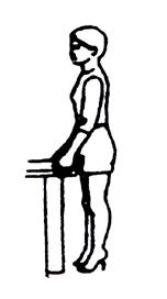 STANDING HAMSTRING CURL Stand facing a table, using the table for balance and support. While standing on the uninvolved limb bend the knee of the operated side and raise the heel toward the buttock.