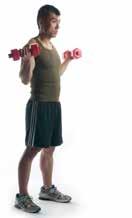 FULL TWIST BICEP CURLS / 10-15 REPS Stand with barbells in each hand with the inside of your wrists facing towards the back, raise barbells in a controlled manner twisting your wrists 180º at the